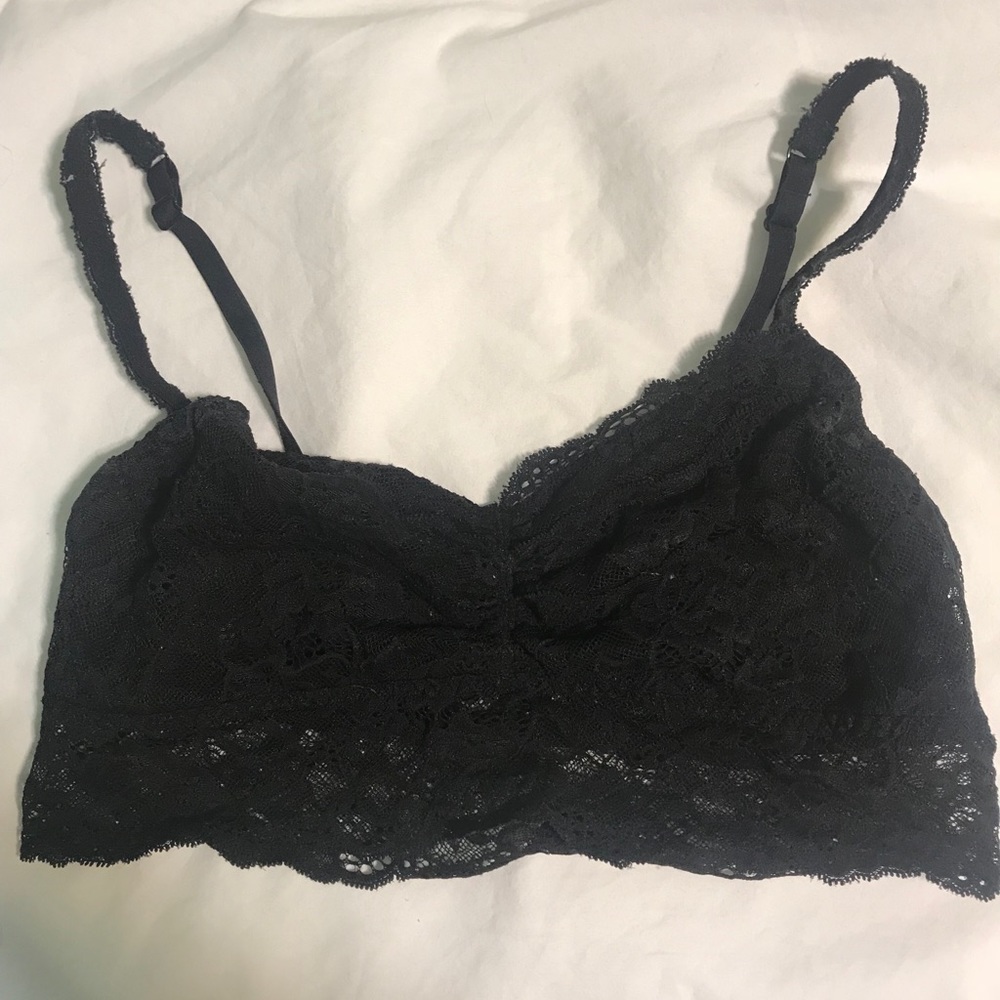 Black VS pink bralette EUC